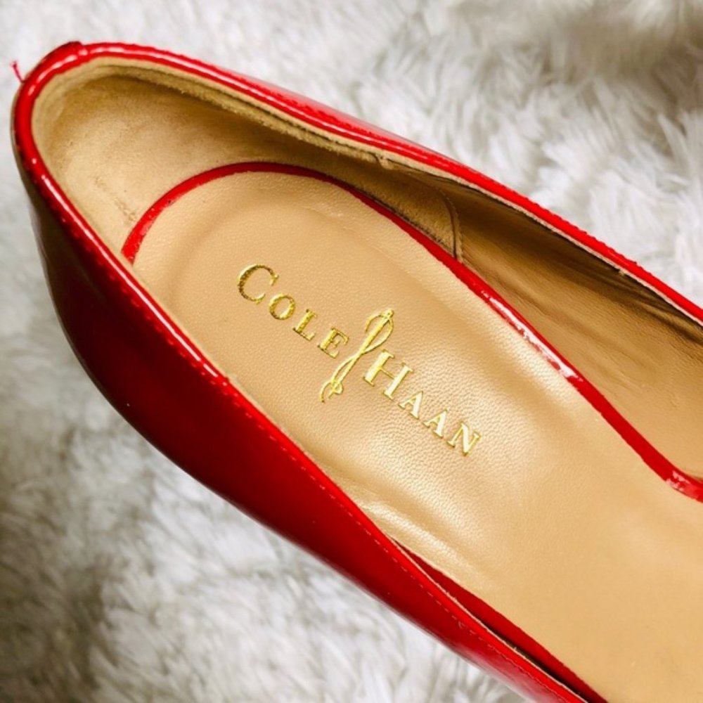 cole haan Mariela Peep Toe Cork Platform Pump 9.5 - Picture 5 of 8